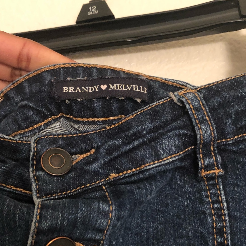 Brandy Melville- A Line buttoned Jean Skirt ✨ - Picture 3 of 4